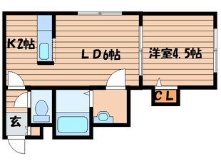 クレセリア新川の物件間取画像